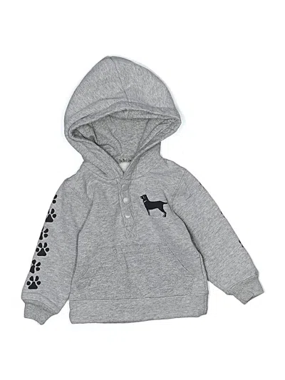 Pre-owned The Black Dog Babies' Zip Up Hoodie In Silver