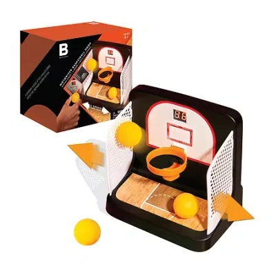 The Black Series Motorized Basketball Hoop Game With 3 Balls In Black