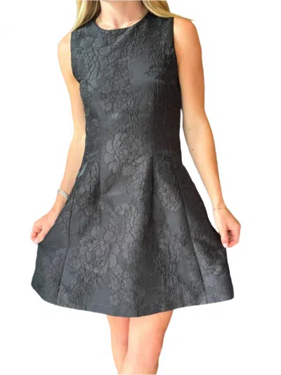 The Blue Collection Women's Phoebe Brocade Mini Dress In Black