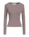 The Bodysuit Of Barcelona Woman Sweater Khaki Size M Viscose, Elastane In Beige
