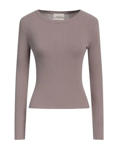 The Bodysuit Of Barcelona Woman Sweater Khaki Size M Viscose, Elastane In Beige