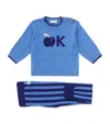 The Bonnie Mob Apple Knit Sweater And Leggings Set In Blue