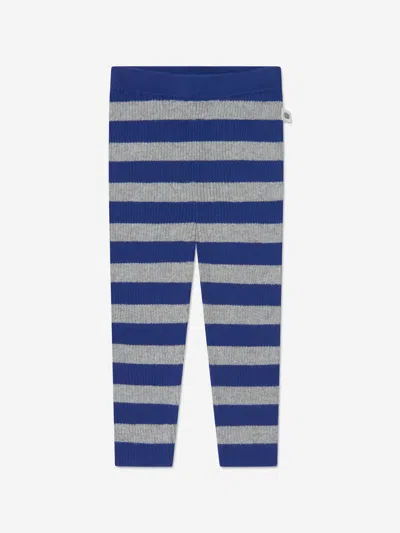 The Bonnie Mob Baby Cashmere Knit Leggings In Blue