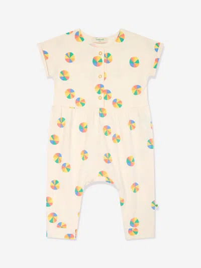 The Bonnie Mob Baby Girls Cabin Parasol Jumpsuit In Ivory