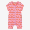 THE BONNIE MOB BABY GIRLS PINK WAVE COTTON KNIT SHORTIE