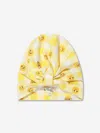 The Bonnie Mob Baby Girls Tiddlywink Turban Hat In Yellow