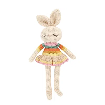 The Bonnie Mob Bonnie Ballerina Bunny Crochet Toy- Pink Rainbow By Childsplay Clothing
