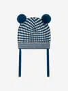 The Bonnie Mob Boys Hazel Chunky Checker Hat In Blue