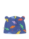 The Bonnie Mob Candy-print Ear-flap Hat In Blue