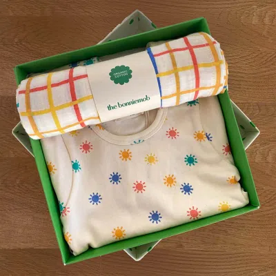 The Bonnie Mob Dreamy & Ditto Set - Baby Playsuit & Muslin Swaddle Blanket Gift Box By Childsplay Cl In Neutral