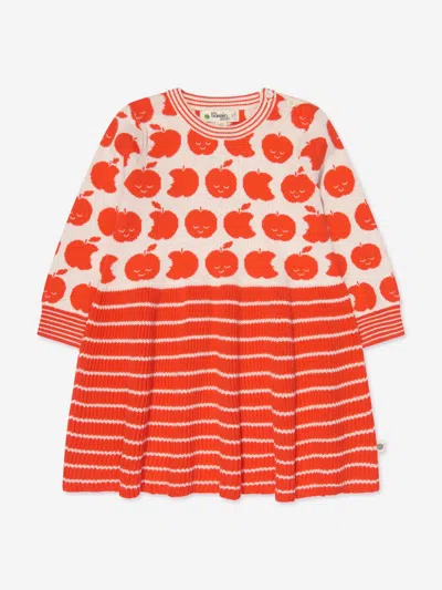 The Bonnie Mob Babies' Girls Apple Knit Dress In Red