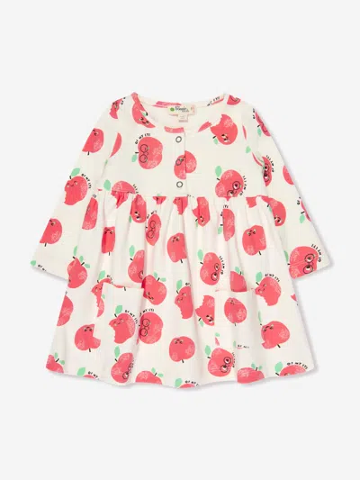 The Bonnie Mob Babies' Girls Apple Pockets Dress In Ivory