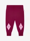 The Bonnie Mob Girls Fern Cabin Knit Joggers In Purple