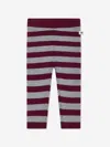 The Bonnie Mob Girls Perry Ribbed Knit Leggings In Grey
