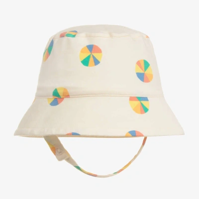 The Bonnie Mob Ivory Organic Cotton Parasol Baby Hat