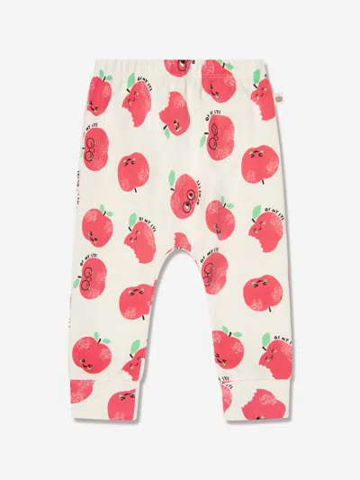 The Bonnie Mob Babies' Kids Bubbly Apples Trousers In Ivory