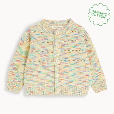 The Bonnie Mob Kids'  Meteor - Space Dye Cardigan In Multi
