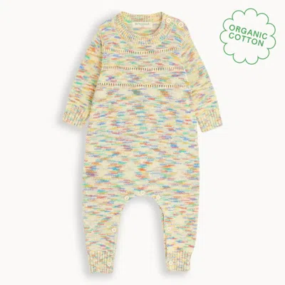The Bonnie Mob Kids'  Mystic - Space Dye Knitted Baby Onesie In Multi