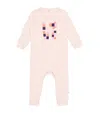 The Bonnie Mob Organic Cotton Love Print Playsuit In Neutral