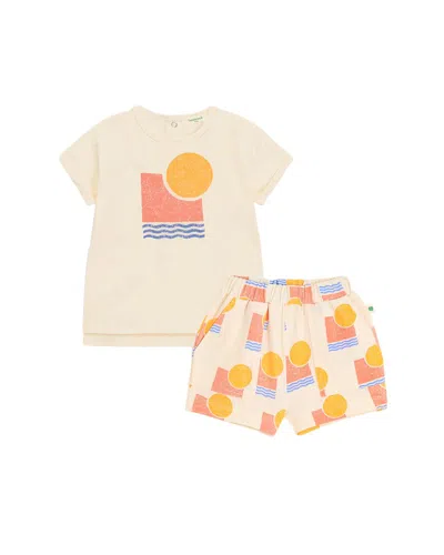 The Bonnie Mob Kids' The Bonniemob Tee & Short Set In Multi