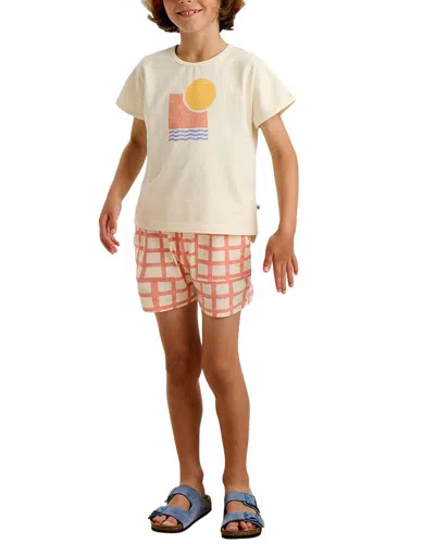 The Bonnie Mob Kids' The Bonniemob Tee & Short Set In Nude