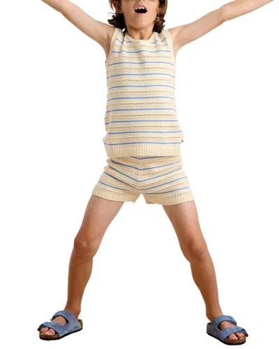 The Bonnie Mob Kids' The Bonniemob Vest Top & Short Set In Yellow