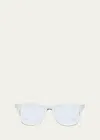 The Book Club Grime In Banishment Plastic Round Glasses In Clear