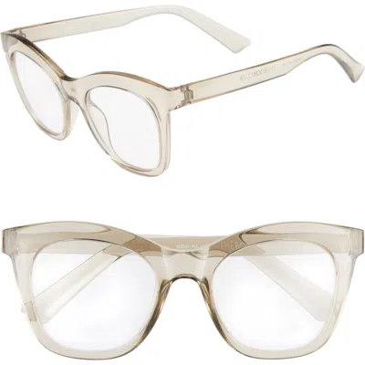 The Book Club Harlot's Bed 51mm Blue Light Blocking Reading Glasses In Brown