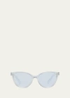The Book Club The Art Of Snore Plastic Cat-eye Reading Glasses In Clear