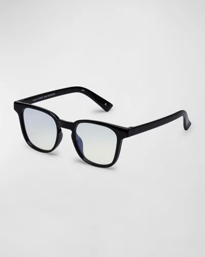 The Book Club Twelve Hungry Bens Blue Light Reading Glasses In Black
