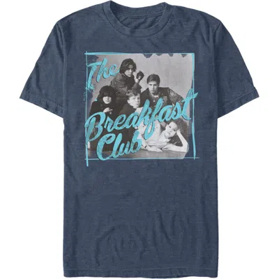 The Breakfast Club Grayscale Character Pose  Graphic T-shirt In Blue