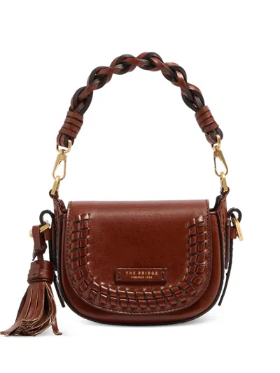 The Bridge Baby Pearl District Whipstitch-trim Shoulder Bag In Brown