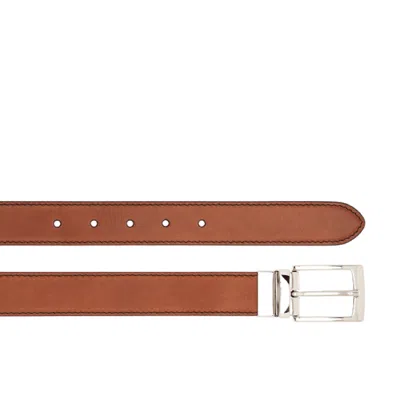 The Bridge Belts Leather Brown In Cuoio Marroni