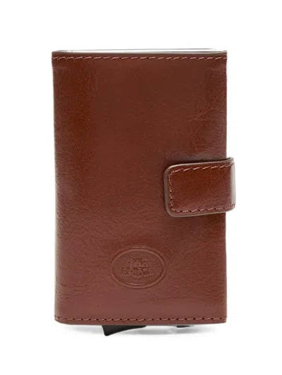 The Bridge Bridge Logo-embossed Leather Cardholder In Pattern