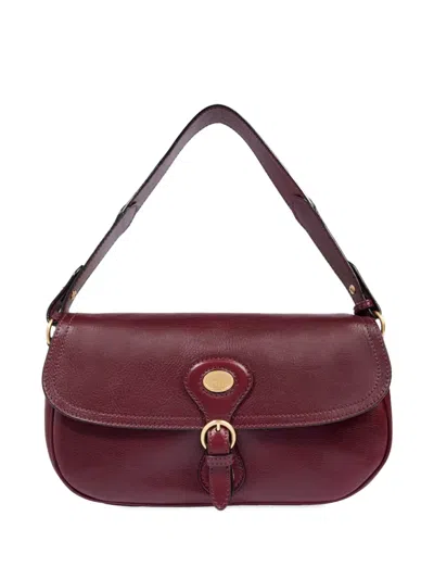 THE BRIDGE BUCKLE-FASTENING LEATHER SHOULDER BAG