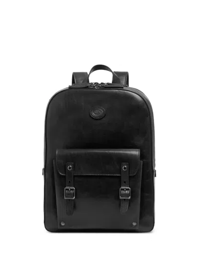 The Bridge Buckle-detail Leather Backpack In Pattern