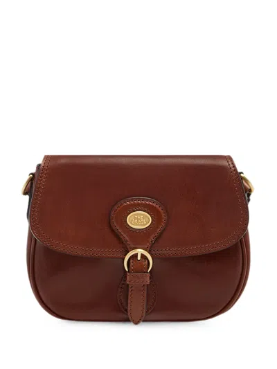 The Bridge Buckle-fastening Leather Cross Body Bag In Brown