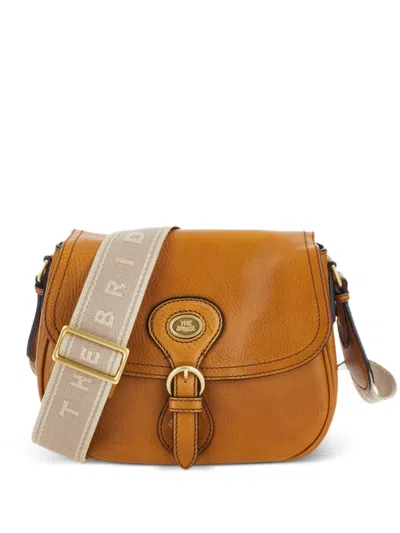 The Bridge Buckle-strap Leather Shoulder Bag In Neutral
