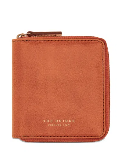 The Bridge Chain-link Leather Wallet In Brown