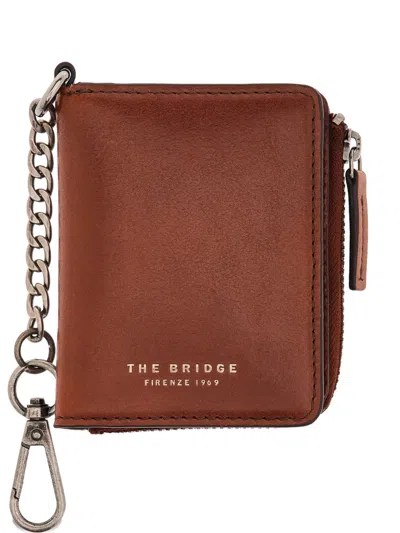 The Bridge Chain-link Leather Wallet In Brown
