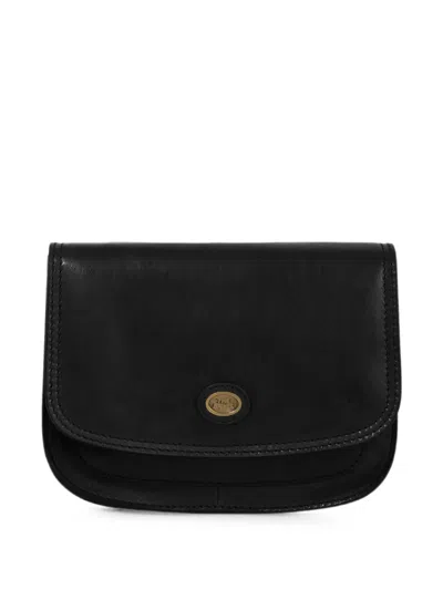 The Bridge Compartmentalised Leather Crossobdy Bag In Black