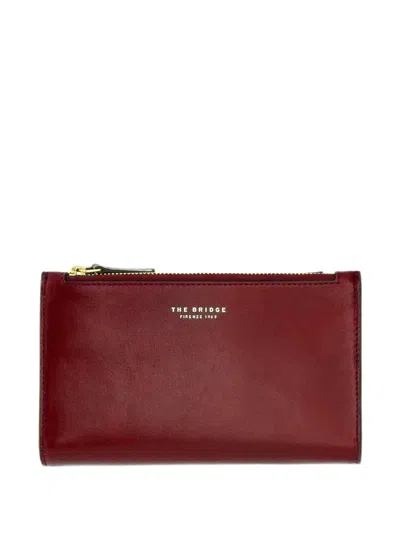 The Bridge Double-zip Leather Wallet In Purple