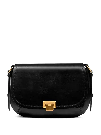 The Bridge Federica Leather Cross Body Bag In Black