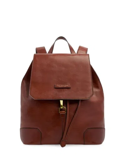 The Bridge Flap-closure Leather Backpack In Brown