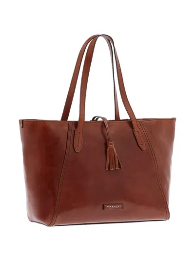 The Bridge Florentin Tassel-detail Leather Tote Bag In Brown