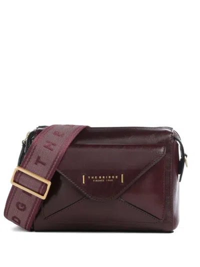 The Bridge Frida Leather Cross Body Bag In Red