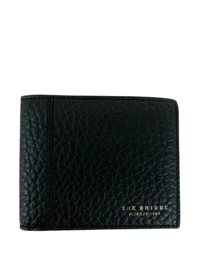 The Bridge Grained Leather Wallet In Black