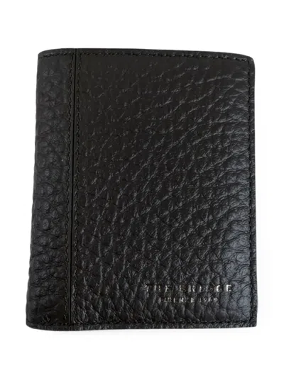 The Bridge Grained Leather Wallet In Black