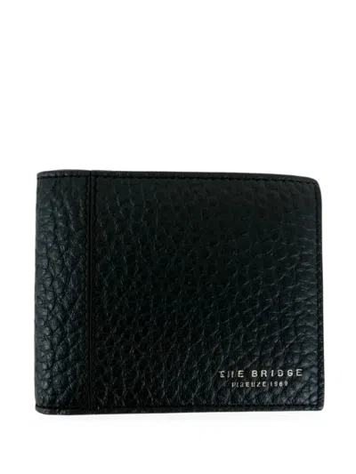 The Bridge Grained Leather Wallet In White