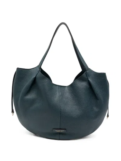 The Bridge Grained-leather Tote Bag In Animal Print